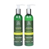 Tratamento Capilar Kit Vector Force Curl Wave para Cabelos Cacheados, Crespos e Ondulados (Shampoo + Condicionador)