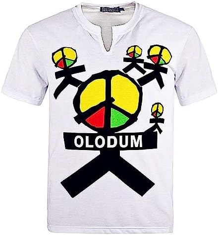 Mens Summer T-Shirt Short Sleeve Casual Shirts Adult Costume Shirts