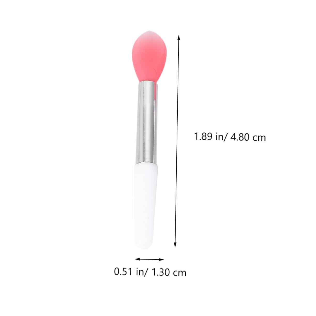 NOLITOY Silicone Lip Makeup Brush Set 6 Pieces Watermelon Pink Great for Lipstick Lip Gloss Makeup Tool
