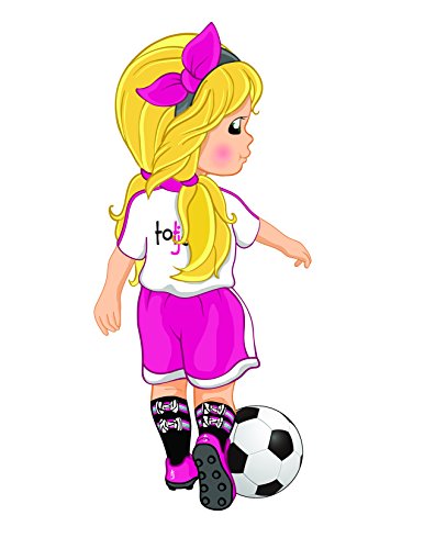 Black Girls Sports Socks Pink, Black and Silver with Zebra Print Bow Kids Size 9-2.5, Soccer, Volleyball, Field Hockey, Softball2