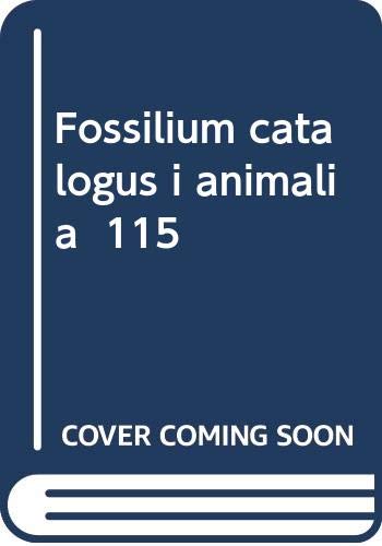 Fossilium catalogus i animalia 115      1st Edition
