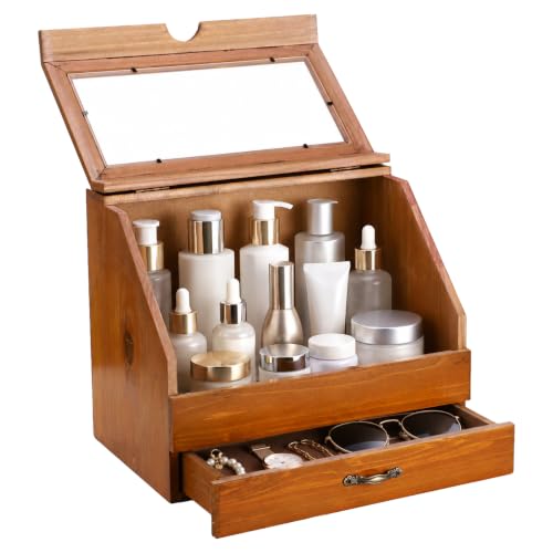 2-Tier Wood Perfume Stand Organizer