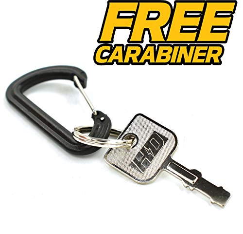 Hd Switch Ignition Starter Switch Fits Craftsman For Riding Lawn Mower Tractor - 4 Position With Headlight Control, 7 Terminal Includes 1 Umbrella & 1 Steel Key & Free Carabiner #TOP6