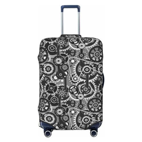 Luggage Cover Protector Suitcase Cover - Traditional gear Pattern Soft Fashion Uitcase Cover for Luggage