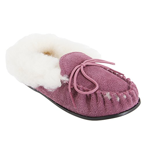 Mokkers Kirsty - Chaussons Style Mocassin en Cuir suédé - Fille (31 EUR) (Prune) Cover