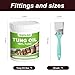Pure Tung Oil for Wood with Wood Brush, Premium Wood Oil - Waterproof Wood Sealer Indoor and Outdoor, Tung Oil for Unfinished Bare Wood, Such as Wood Furniture, Wood Floors (8 Ounces)