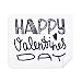 Happy Valentine Day Cute Quote Style Cleaning Cloth Screen Cleaner 2pcs Suede Fabric