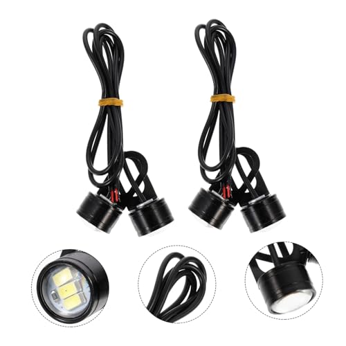 ULTECHNOVO 4Pcs Luz De Circulação Diurna Durante O Dia Luz Modificada Da Motocicleta Reequipamento L