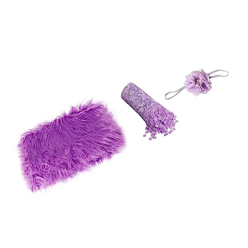 KONTONTY 1 Set Wrapping Blanket Blankets Stretch Wraps Accessories for Wrapping Paper Photography Prop Photography Blanket Child Purple