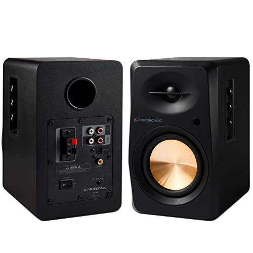 P Prosonic BT30 Enceintes d’étagère Bluetooth Actives, Moniteur de Studio, Platine avec entrée Optique, entrée coaxiale… - Les Beatles, Paul McCartney, John Lennon, RIngo Starr, George Harrison P Prosonic BT30 Enceintes d'étagère Bluetooth Actives, Moniteur de Studio, Platine avec entrée Optique, entrée coaxiale… – Image 3