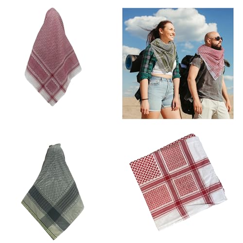 Desert Shemagh Scarf HighAbsorb Arab Headscarf Unisex Keffiyeh Bandana Ethnic Headwrap Arabian Scarf Head Covering2