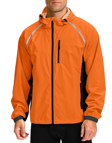Bikewa Men's Waterproof Cycling Rain Jacket XL