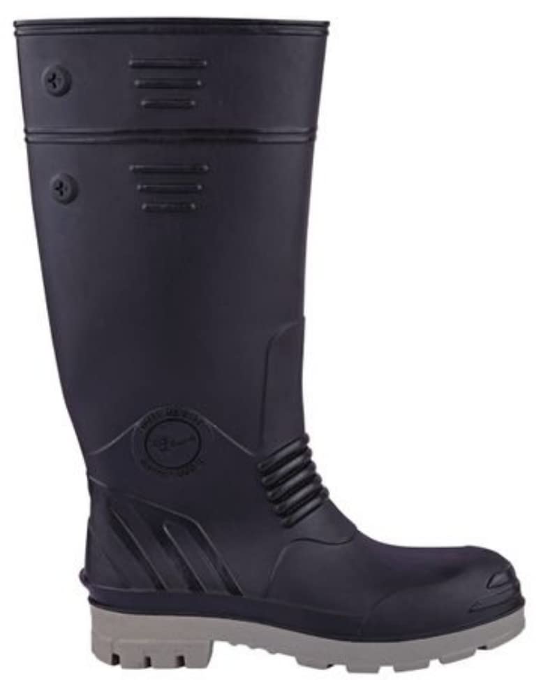 Gumboots 15"Inches ISI Marked Safety Gumboots (Black/Grey) (numeric_6) (B0BWNXGDWC) Amazon Price History, Amazon Price Tracker