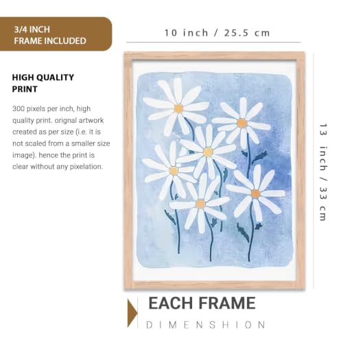 Image of kotart Painting Boho Wall Art Home Decoration Paintings With Frame For Living Room Bed Room Hotel Wall Decor Digital Reprint Set of 3 (10X13 inch)