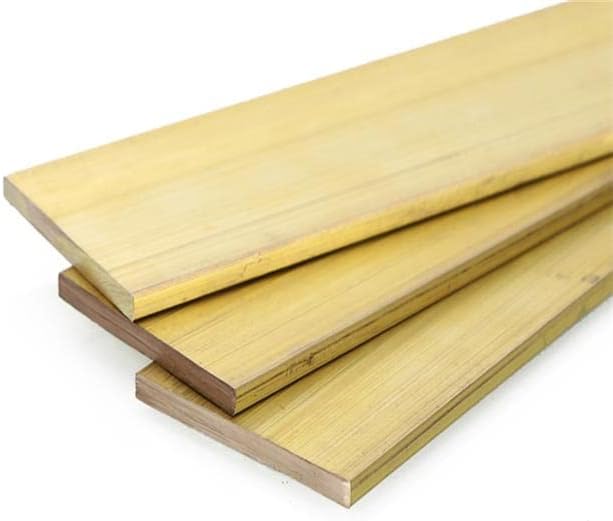 Konsilsa Brass Flat Bar, Brass Square bar Block Brass Plate (Color : Brass, Size : 3 * 20 * 500mm)