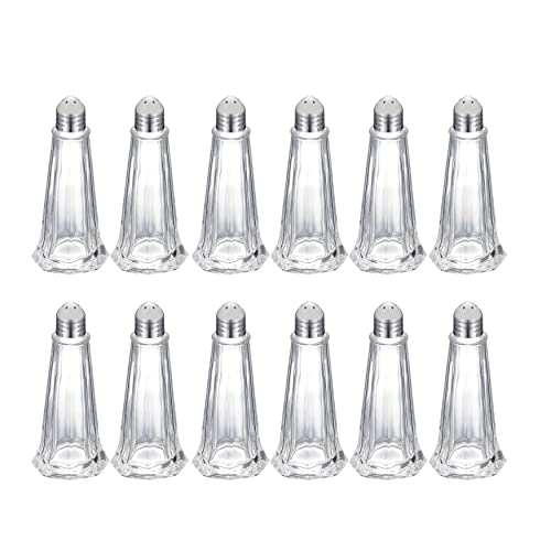 Westmark 652722E2 - Salvadores universales (12 unidades, 40 ml, cristal/acero inoxidable, color plateado y transparente