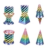 3D Printed Impossible Pyramid Passthrough Sculpture, Cone Fidget Toy, Impossible Cylinder Anxiety Relief Toy, Magic Impossible Passthrough for Desktop Decoration Toy