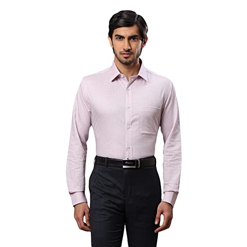 Image of Raymond Men's Cotton Checkered Slim Fit Shirt