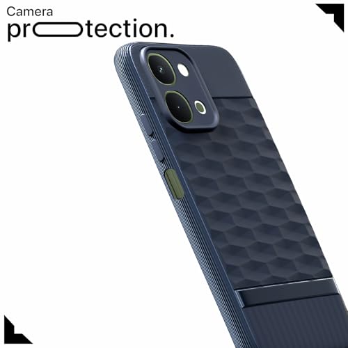 Image of Outlouders Back Cover for Vivo T5x / Vivo Y51 Pro /iQOO Z11x 5G | Full Camera Protection | TPU Soft Flexible Shockproof Bumper Case (Blue)