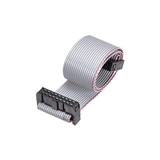 Generic IDC Wire Flat Ribbon Cable FC/FC Connector A-Type 18Pins 2.54mm Pitch 30cm Length Gray