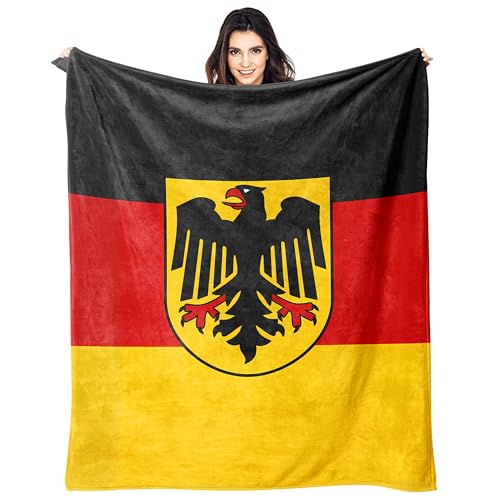 Germany German Flag Throw Blanket Flannel Blankets Soft