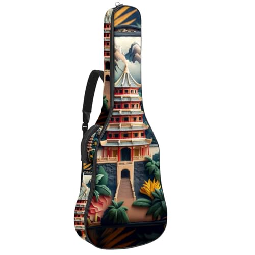 Sac pour guitare acoustique étanche multicolore 101,6 cm style valise