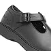 Kickers Women's Finley T Bar Leather Shoes | Smart Everyday School Look | Everyday Comfort Fit, Cushioned for All-Day Wear, Black, 3 UK