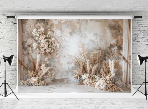 Kate Fondo fotográfico Estilo Bohemio 2,2x1,5 m/7x5 pies Pampas Grass Flower decoración de Fiesta de cumpleaños Boho Boda Retrato fotografía telón de Fondo