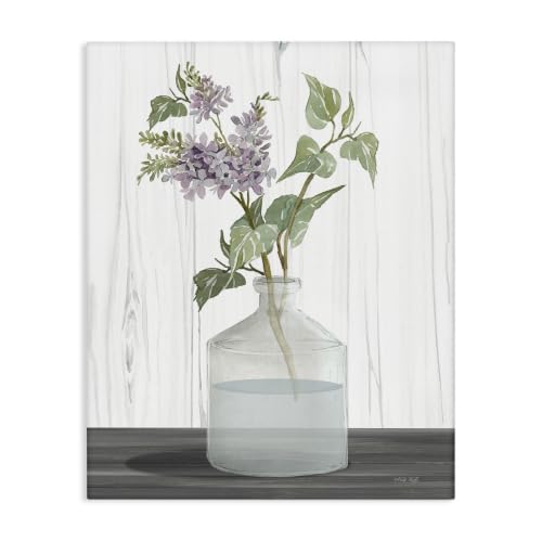Quaint Country Floral Glass Jar, 24 x 30 Inch Canvas Wall Art