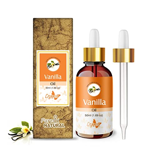 Image of Crysalis Vanilla (Vanilla Planifolia) Oil |100% Pure & Natural Undiluted Essential Oil Organic Standard /Gently Cleanses And Promotes Anti-Aging,Reduces Fine Lines & Age Spots & Healthy Hair 50ml
