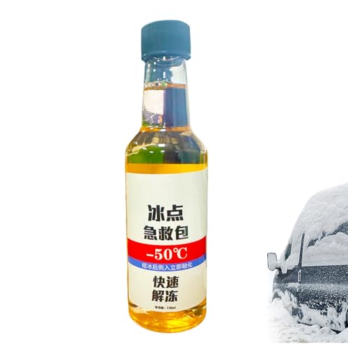 Holdes Derretidor De Hielo Para Parabrisas | 150 ml Desempañador De Parabrisas,Agente para Derretir Nieve,para Coche Camión SUV Auto Capó Manija Exterior de la Puerta Ventana Invierno
