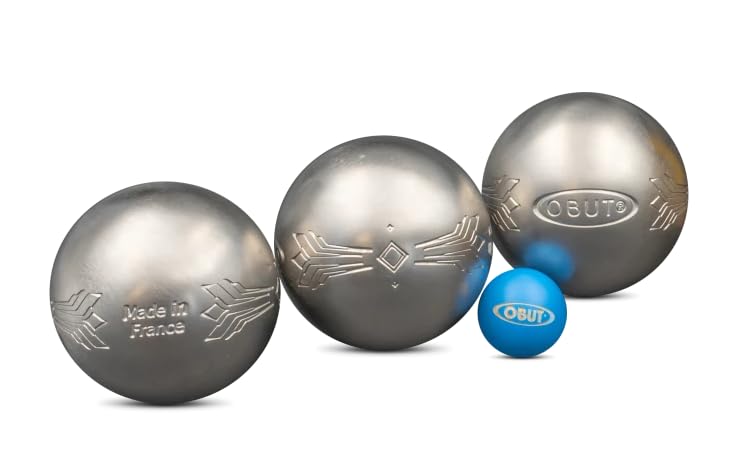 Obut Lot de 3 boules de pétanque INOX Cheyenne