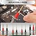 SWANLAKE 27-Piece Multimeter Test Leads Set, CAT.III 1000V / CAT.IV 600V Multimeter Probes with Alligator Clips, Needle Probe, Replaceable Probe Accessories, Soft Silicone Volt Meter Lead