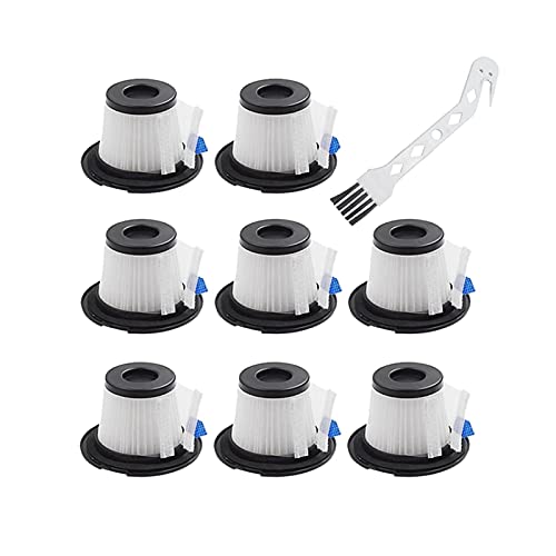 8 Sets Replacement HEPA Filter And Strainer Screen Fit For MOOSOO FIT FOR K17 Cordless Stick Vacuum Cleaner Replacement Parts Sweeping robot vacuum cleaner parts