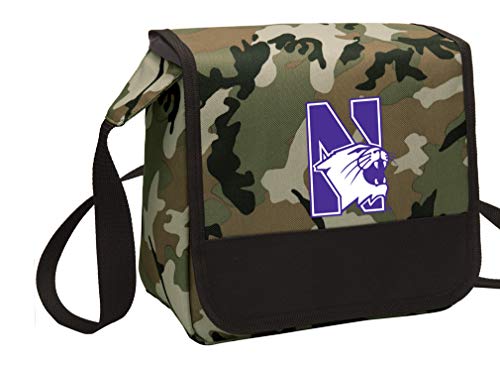 Broad Bay Camo Northwestern University Lunch Bag Shoulder Northwestern Wildcats Lunch Boxes