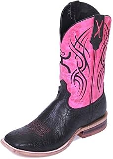 HOOEY Twisted X Women's by Neon Cowgirl Boot Wide Square Toe Black 6