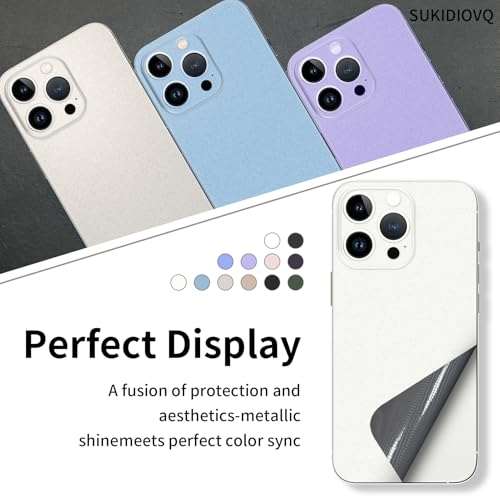 Autocollant vinyle iPhone 16 Pro Max 3M ajustement précis couleur titane