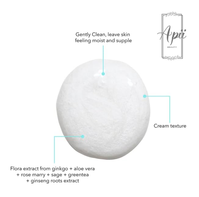 APII Moissy Cleanser | All Natural Daily Use Cleanser | Facial wash | Gentle Yet Effective| 150ml - Image 3