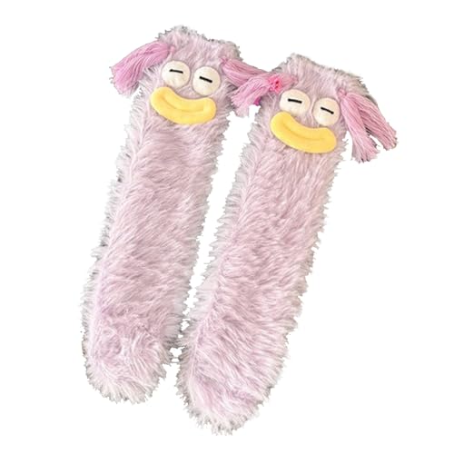 Image of TFTSR Crazy Funny Fuzzy Silly Socks for Kids Women,Girls Fluffy Slipper Novelty Fun Socks,Boy Men Cute Cozy Soft Animal Socks