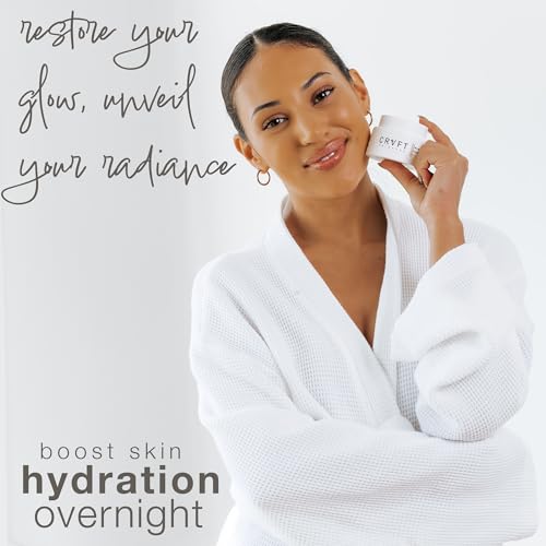 Hair Craft Co. Night Cream Moisturizer for Face 1.5oz – Hydrating for Face Anti-Aging, Wrinkle Prevention, & Nighttime Skin Renewal - 30 Day Supply - Image 4