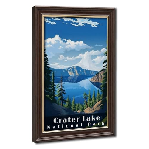 Crater Lake poster toile pour habiller un mur vide de chambre
