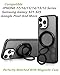 ANEWSIR Magnetic Phone Ring MagSafe Phone Grip, Magnetic Cell Phone Stand Holder Finger Ring [Super Magnet] [360 Rotation] [Double Bracket] Compatible with iPhone 17/16/15/14/13/12 Series - Black