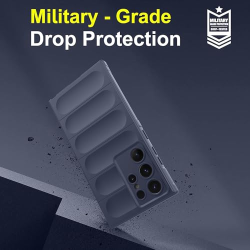 Image of amazon basics Mobile Cover for Samsung Galaxy S24 Ultra 5G | Full Camera Protection | Liquid Silicon Case | Flexible Bumper Case for Samsung Galaxy S24 Ultra 5G (Dark Blue)