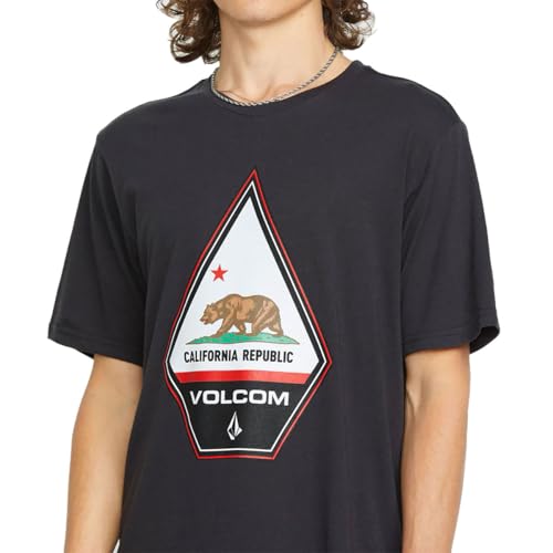Camiseta Volcom de manga corta con estampado de algodón suave 3