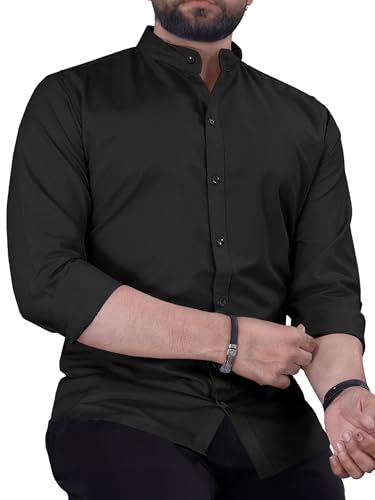 Image of Noble Monk Men's Pure Cotton Regular Fit Formal Shirt |Full Sleeve Men's Shirt