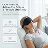 Weighted Eye Mask for Sleeping 2 Pack: Gentle Pressure Blackout Sleep Mask - Zero Eye Pressure Lash Extension Eye Covers Women Men - Airplane Travel Essentials, Memory Foam, Black Pink