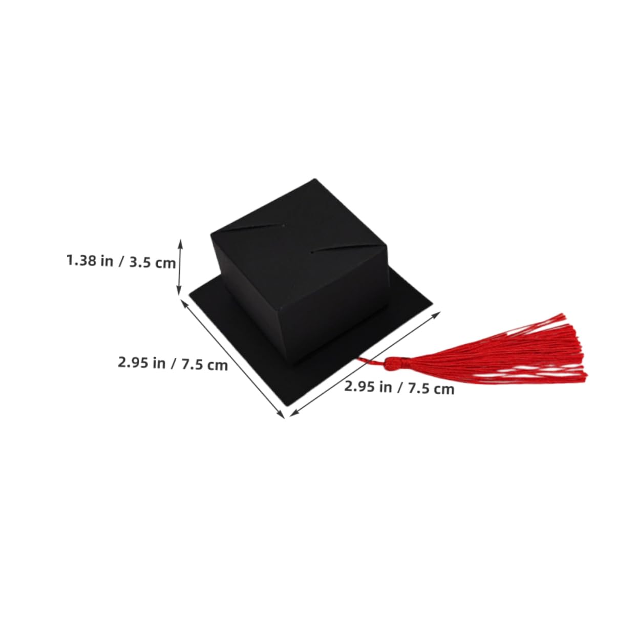 Alipis 150 Stck. Graduation Candy Box mit Tassel Dekorative Abschluss Geschenkschachteln in Schwarzem Doktorhut Design Vielseitig als Partydekoration und Süßigkeitenhalter für