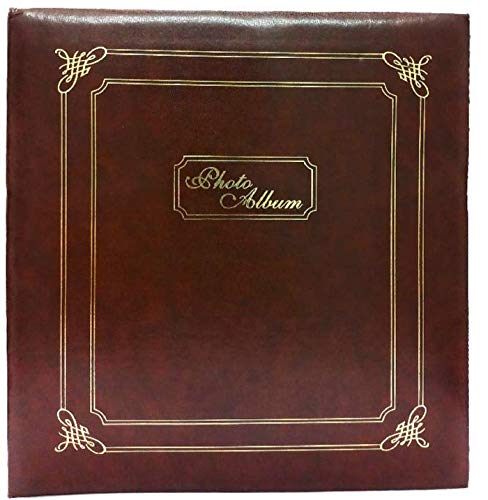 Image of AADINATH Assorted Multicolor 200 Pocket 4 x 6 inch Vinyl Leather Photo Abum