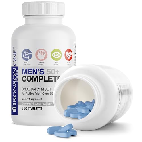 Image of Bronson ONE Daily Mens 50+ Complete Multivitamin Multimineral, 360 Tablets