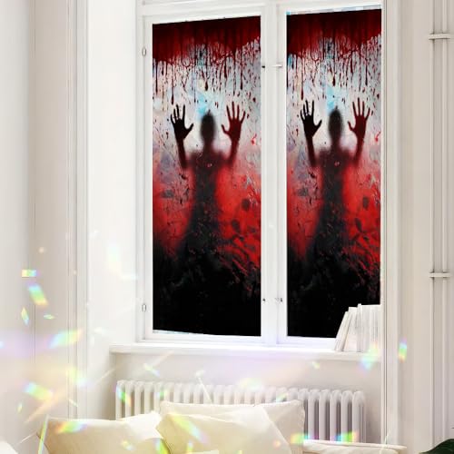 Adhesivo para ventana decoración Halloween 17.3x39.3 pulg miniatura 2